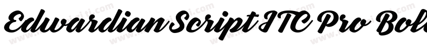 Edwardian Script ITC Pro Bold字体转换